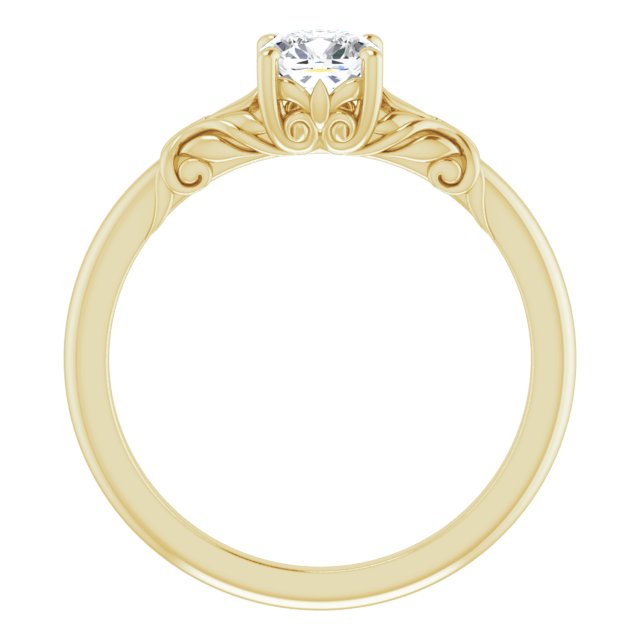 cushion-10K Yellow gold