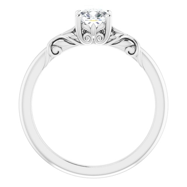 cushion-10K White gold