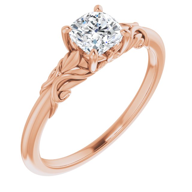 cushion-10K Rose gold