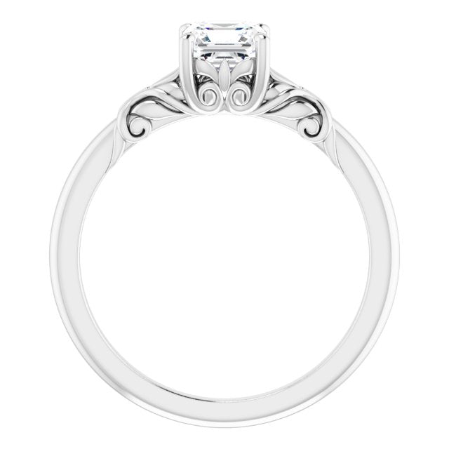 asscher-18K White gold