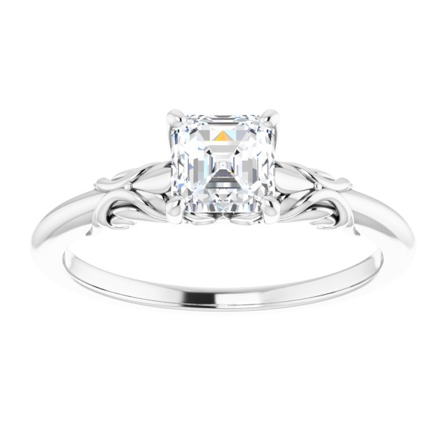asscher-14K White gold