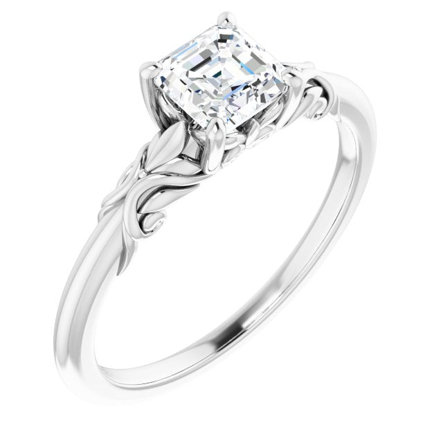 asscher-14K White gold