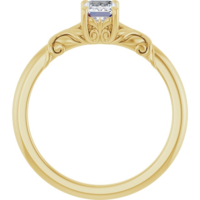 emerald-10K Yellow gold
