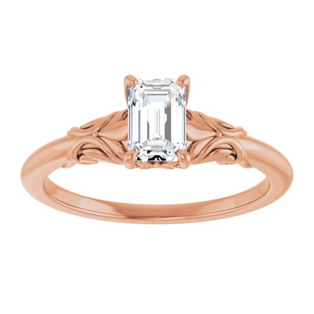 emerald-14K Rose gold