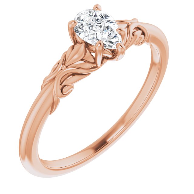pear-18K Rose gold