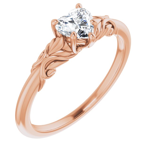 heart-10K Rose gold