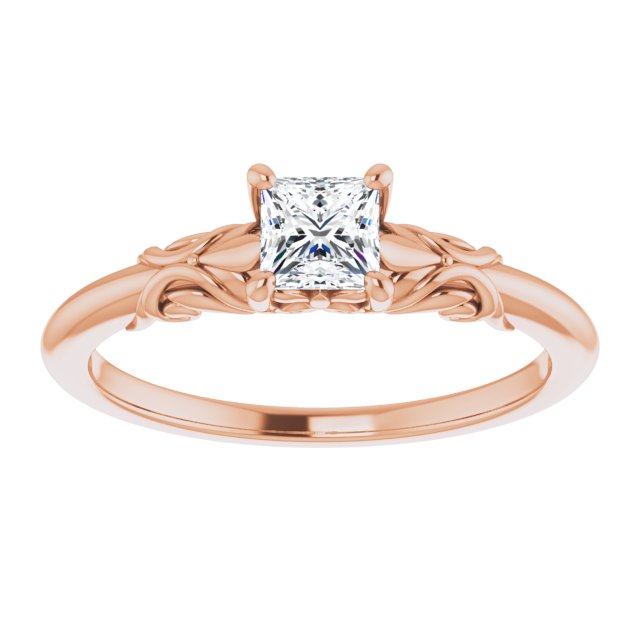 square-10K Rose gold