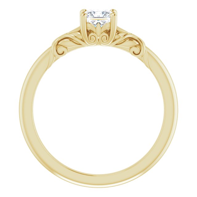 square-14K Yellow gold