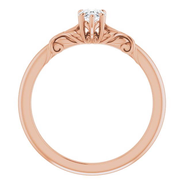 pear-18K Rose gold