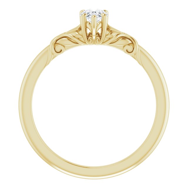 pear-10K Yellow gold