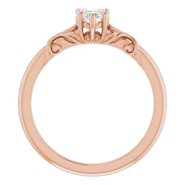heart-10K Rose gold