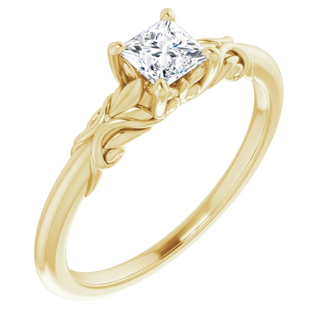 square-10K Yellow gold