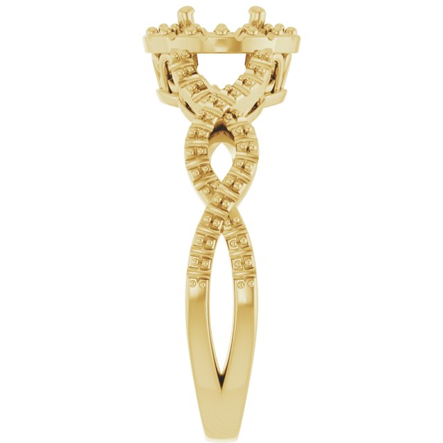 round-14K Yellow gold