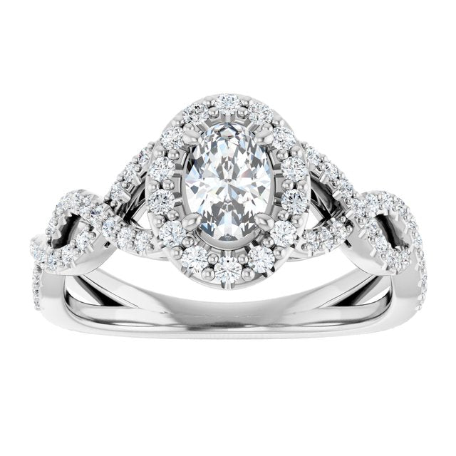 oval-10K White gold