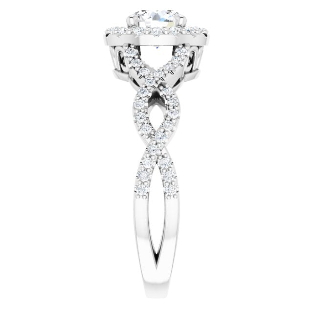 round-14K White gold