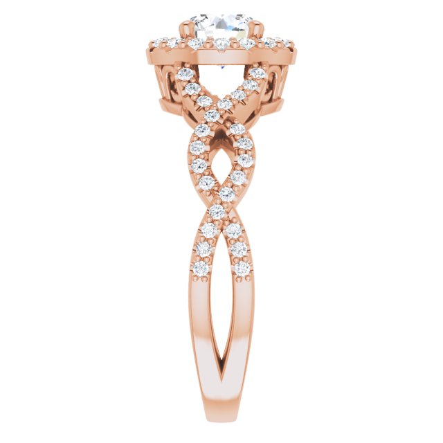 round-14K Rose gold