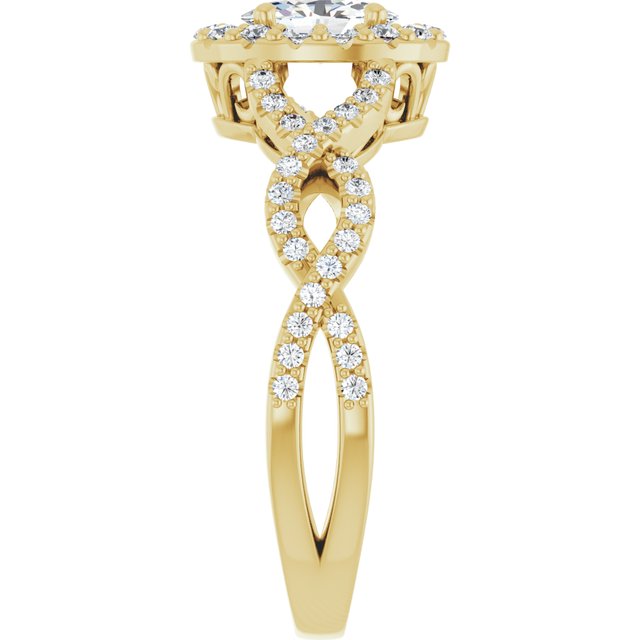 oval-18K Yellow gold