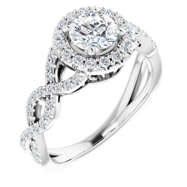 round-10K White gold