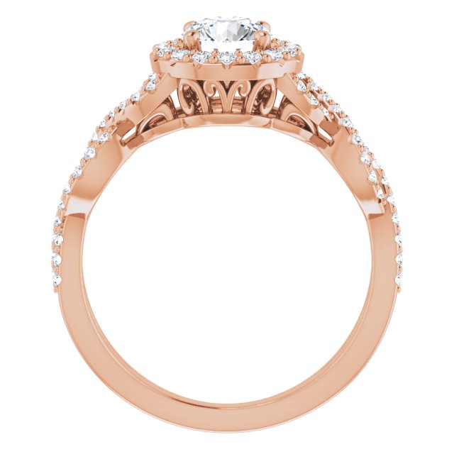 round-14K Rose gold