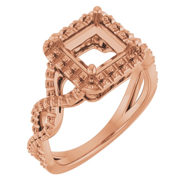 square-10K Rose gold