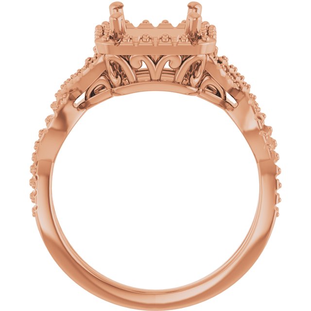 square-10K Rose gold