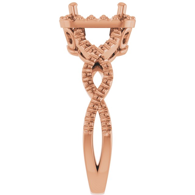 square-10K Rose gold