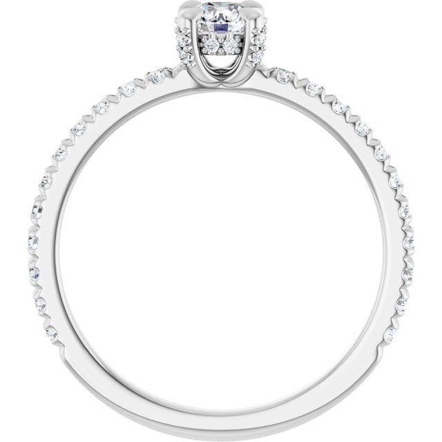 round-18K White gold