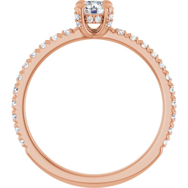 round-14K Rose gold