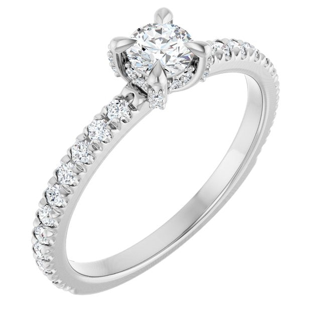 round-18K White gold