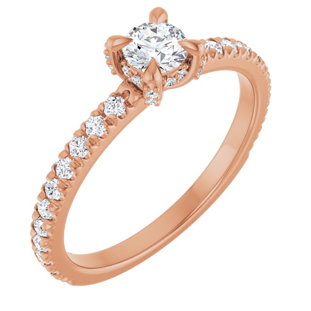 round-10K Rose gold