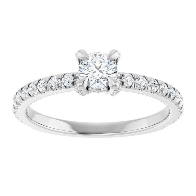 round-18K White gold