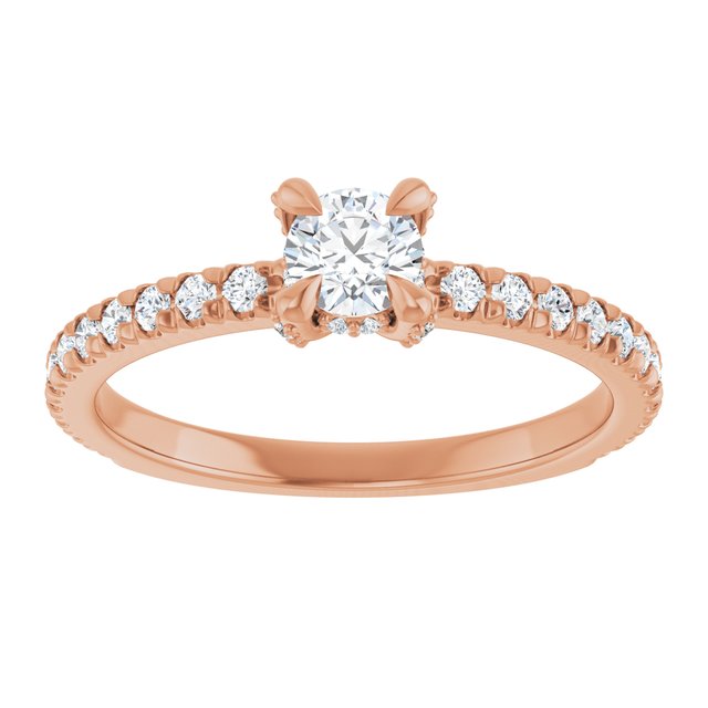 round-14K Rose gold