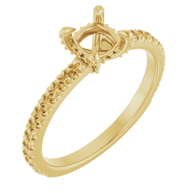 cushion-10K Yellow gold