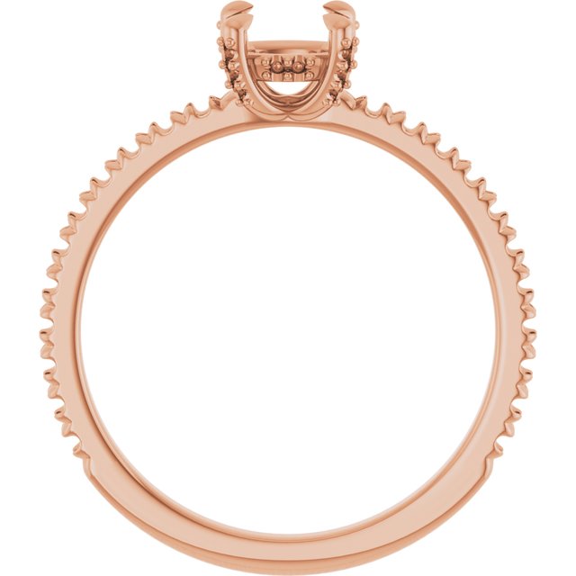 cushion-18K Rose gold
