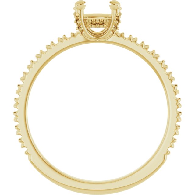 cushion-10K Yellow gold
