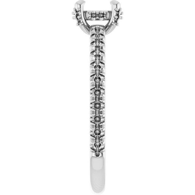oval-18K White gold