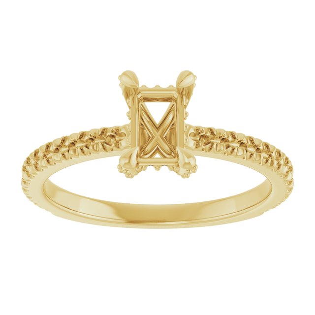 emerald-10K Yellow gold
