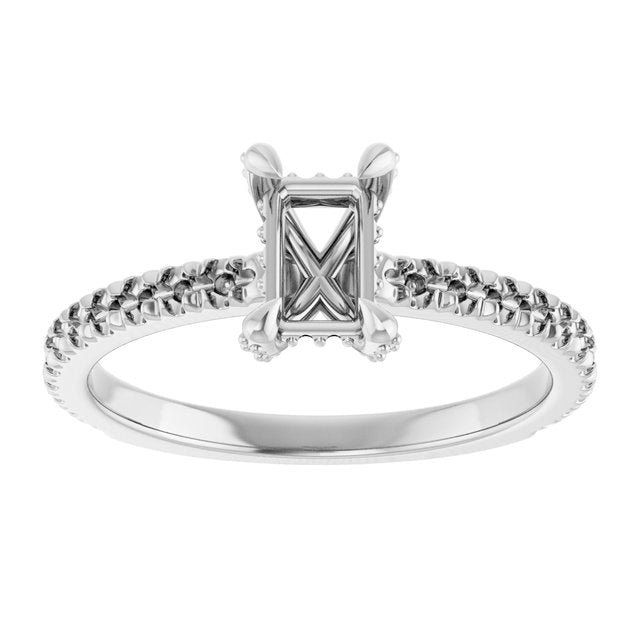 emerald-18K White gold