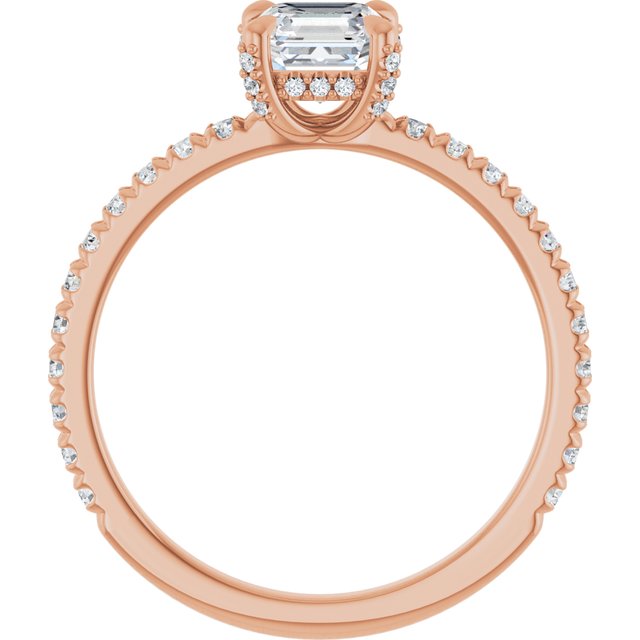 asscher-18K Rose gold