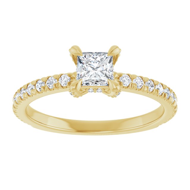 square-14K Yellow gold