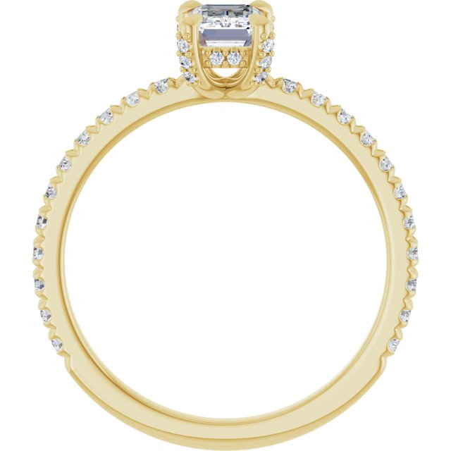 emerald-14K Yellow gold