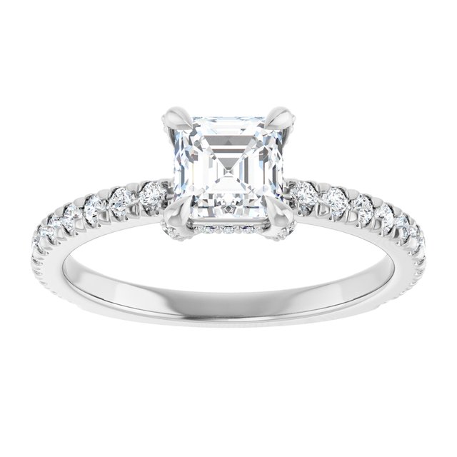 asscher-10K White gold