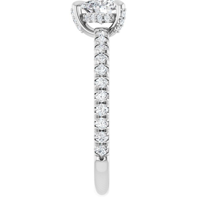 heart-14K White gold