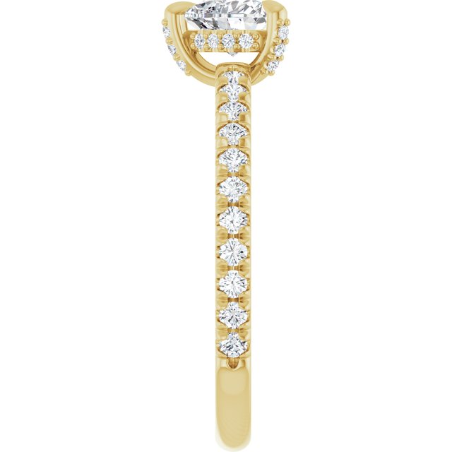 heart-10K Yellow gold