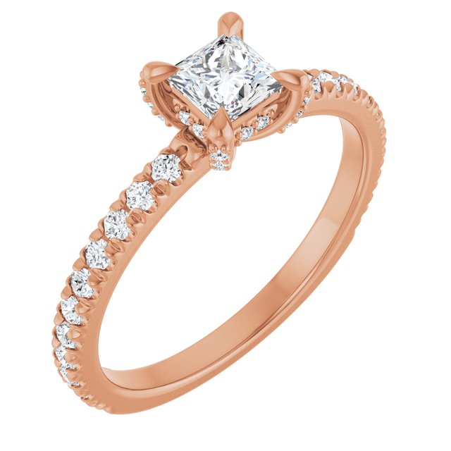 square-14K Rose gold