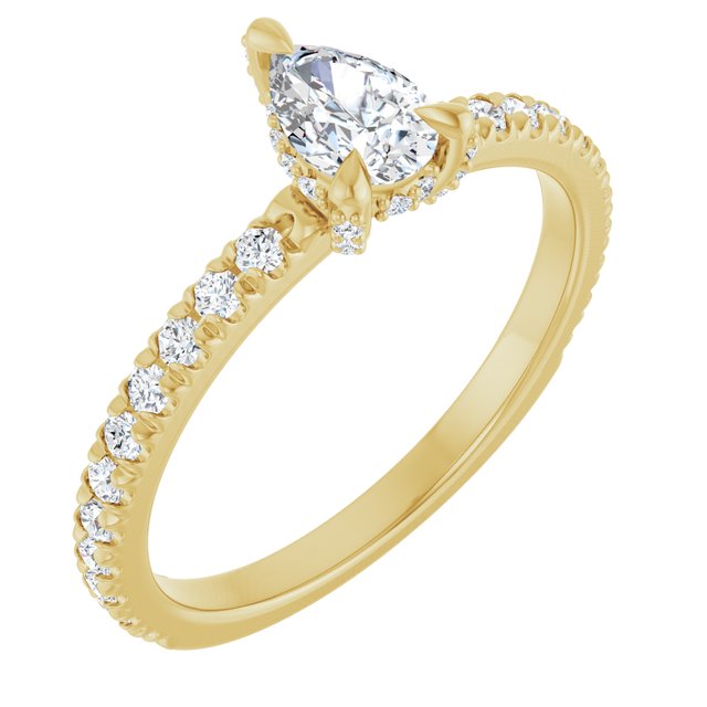 pear-10K Yellow gold