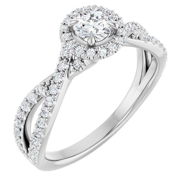 round-18K White gold