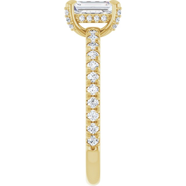 emerald-14K Yellow gold