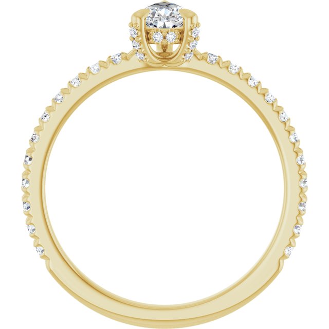 pear-10K Yellow gold