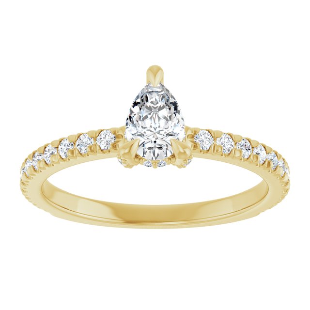 pear-10K Yellow gold
